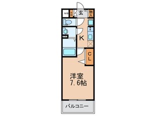 プレサンス難波フィールド(1402)の物件間取画像